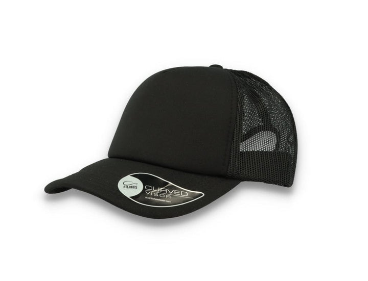 Trucker Cap Black/Black Atlantis Rapper Foam - LOKK