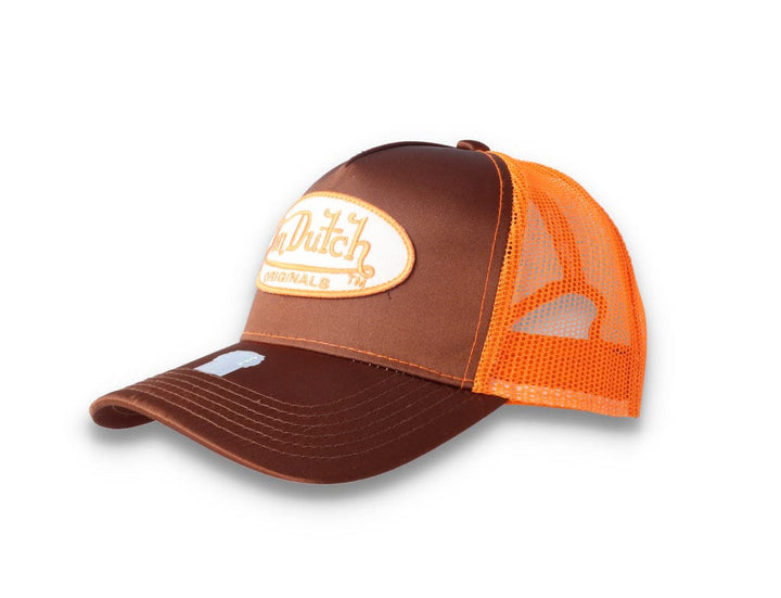 Von Dutch Trucker Cap Satin Brown/Orange - LOKK