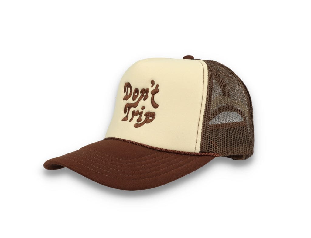 Trucker Cap Free & Easy Don't Trip Tan/Brown - LOKK