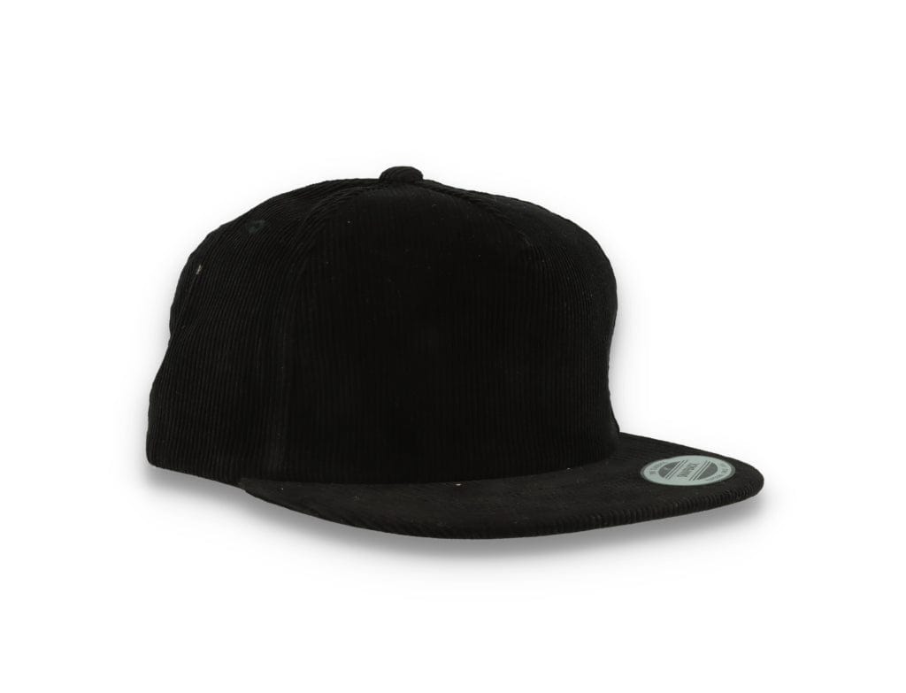 Yupoong 6508 Premium Corduroy Snapback Black - LOKK