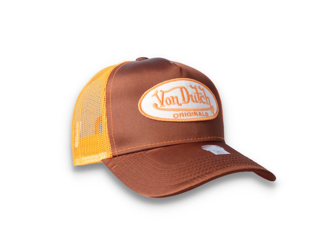 Von Dutch Trucker Cap Satin Brown/Orange