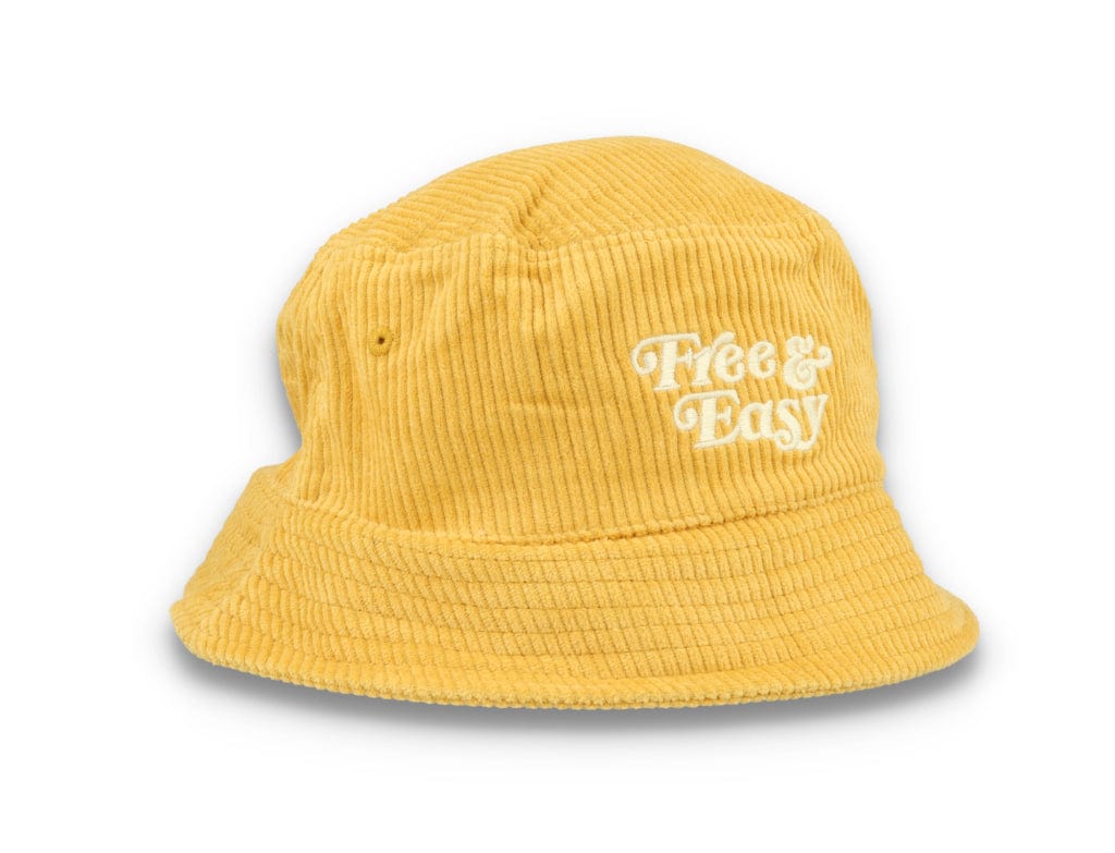 Bucket Hat Gold Free & Easy Don't Trip Fat Corduroy - LOKK
