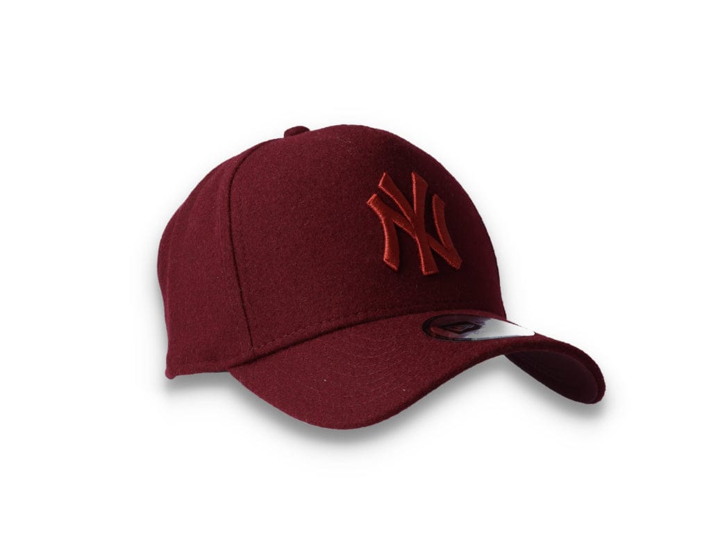 9FORTY A-Frame Melton Wool NY Yankees Maroon - LOKK
