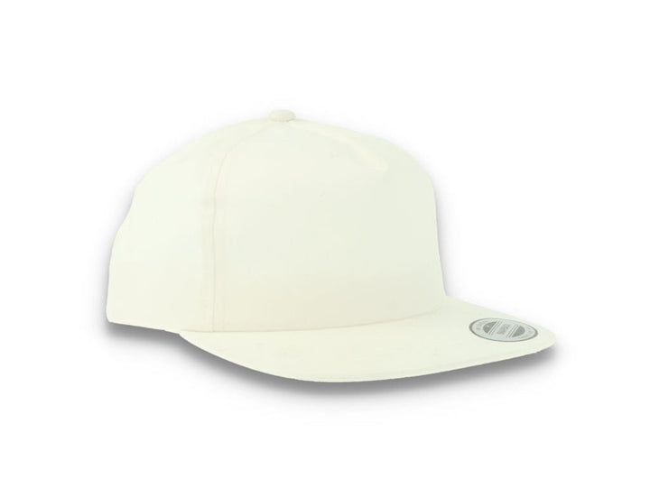 Yupoong 6502 Unstructured 5-Panel Snapback Cap White - LOKK