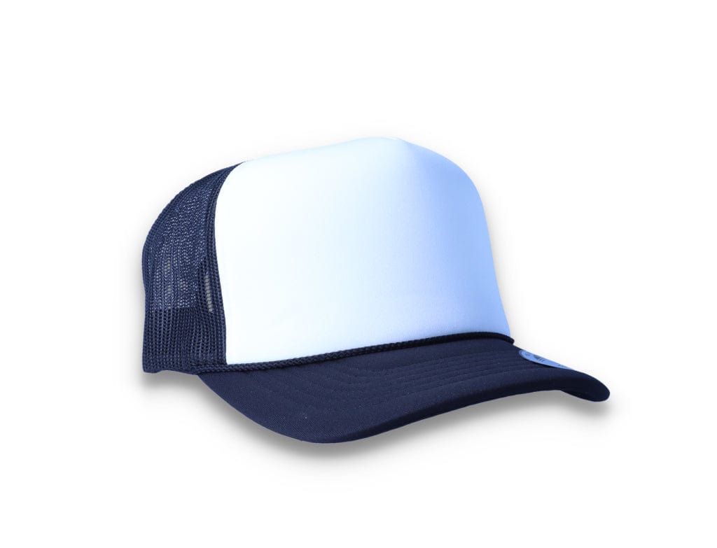 Black/White Trucker Cap Foam Curved Visor 6005FC - Yupoong - LOKK