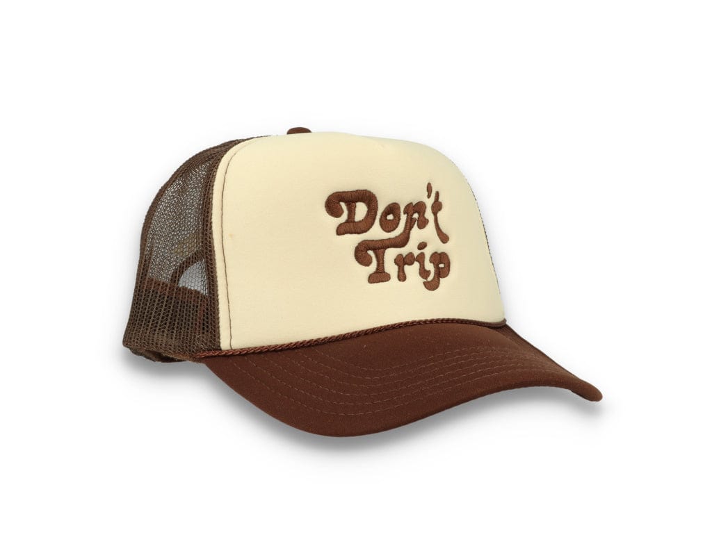 Trucker Cap Free & Easy Don't Trip Tan/Brown - LOKK
