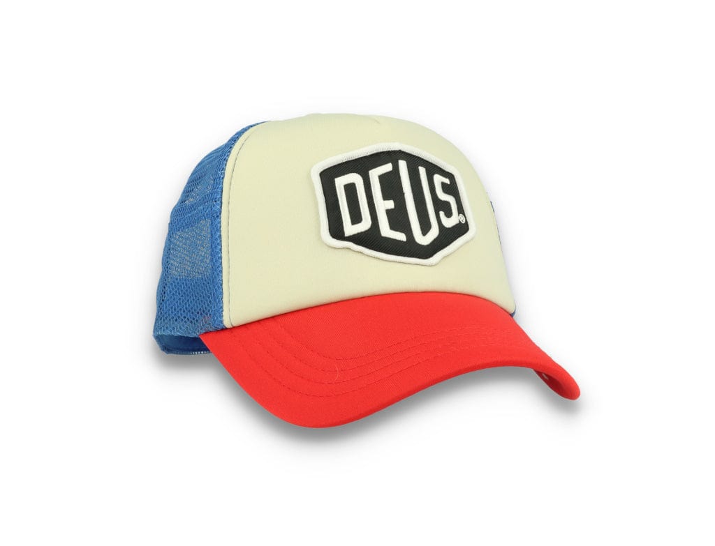 Trucker Cap Deus Ex Machina Baylands Blue/Beige/Red - LOKK