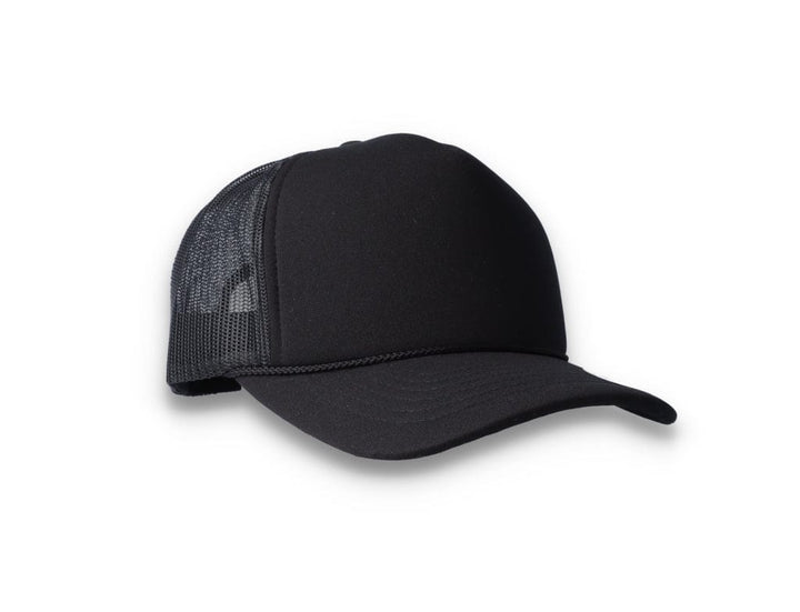 Black Trucker Cap Foam Curved Visor 6005FC - Yupoong - LOKK