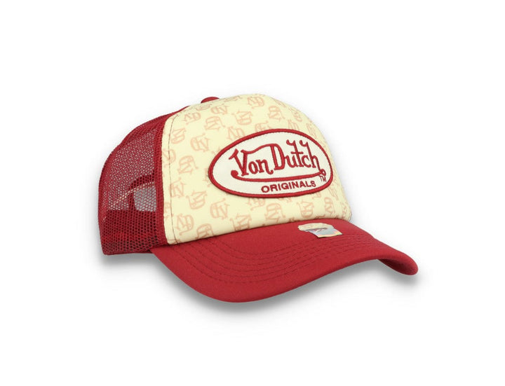 Von Dutch Trucker Cap Tampa Foam All Over Print Red/Blue - LOKK
