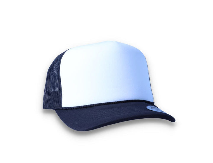 Black/White Trucker Cap Foam Curved Visor 6005FC - Yupoong - LOKK