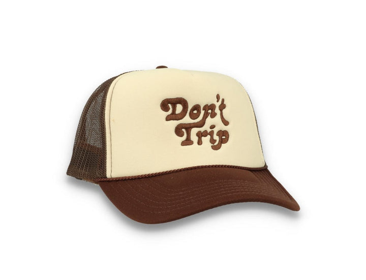 Trucker Cap Free & Easy Don't Trip Tan/Brown - LOKK