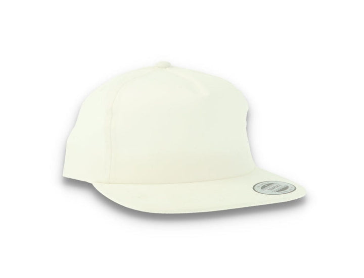 Yupoong 6502 Unstructured 5-Panel Snapback Cap White - LOKK