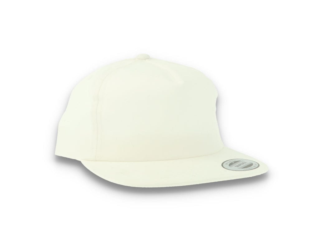 Yupoong 6502 Unstructured 5-Panel Snapback Cap White