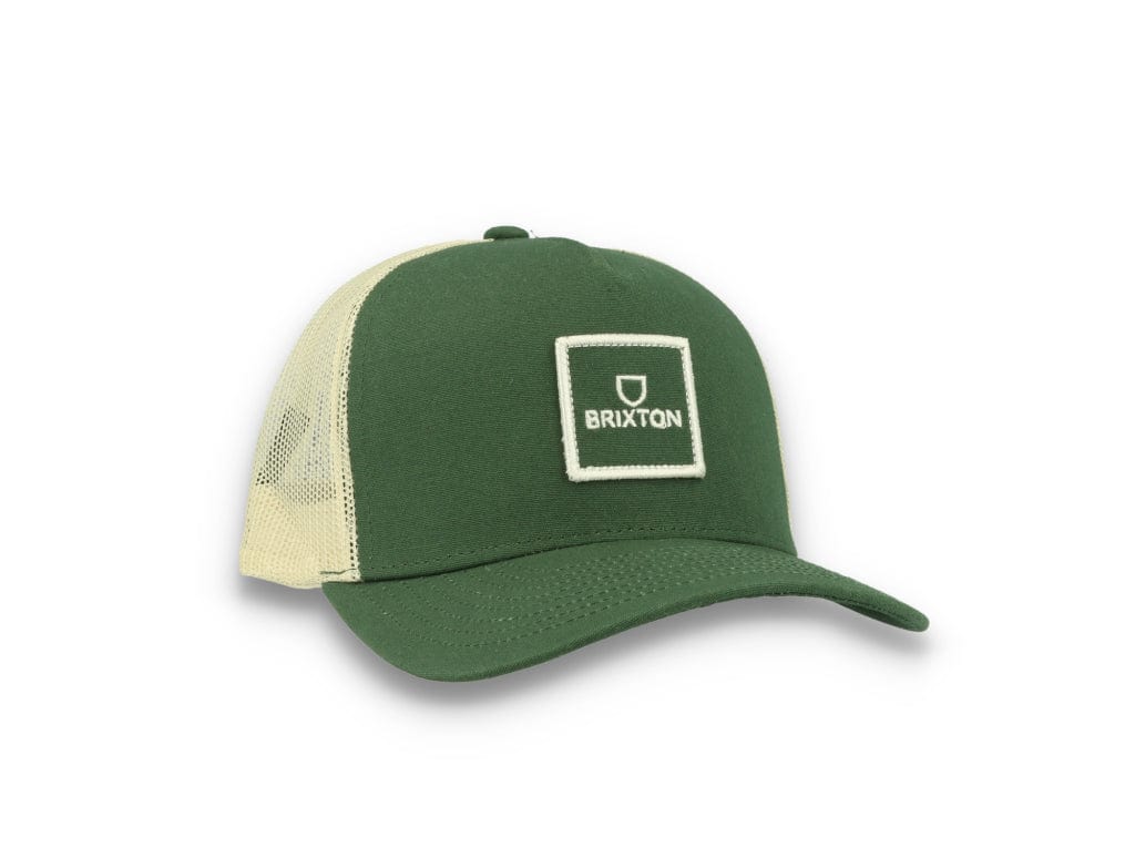 Trucker Cap Alpha Block X C MP Mesh Cap Dark Forest/Off White - LOKK