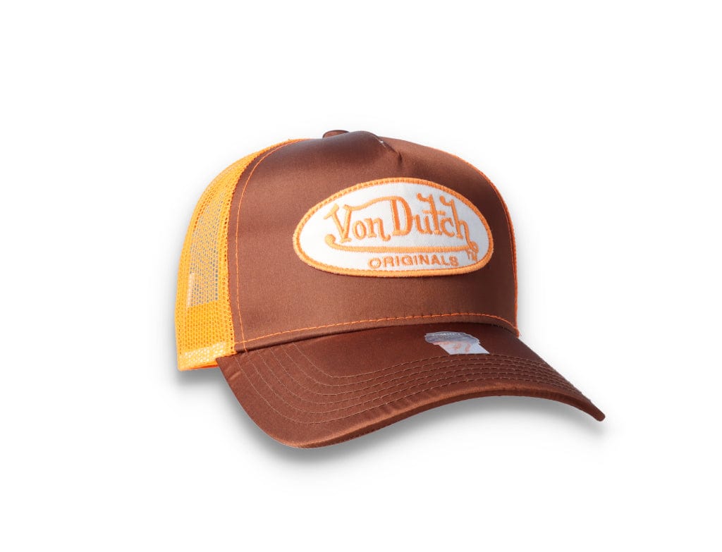 Von Dutch Trucker Cap Satin Brown/Orange - LOKK