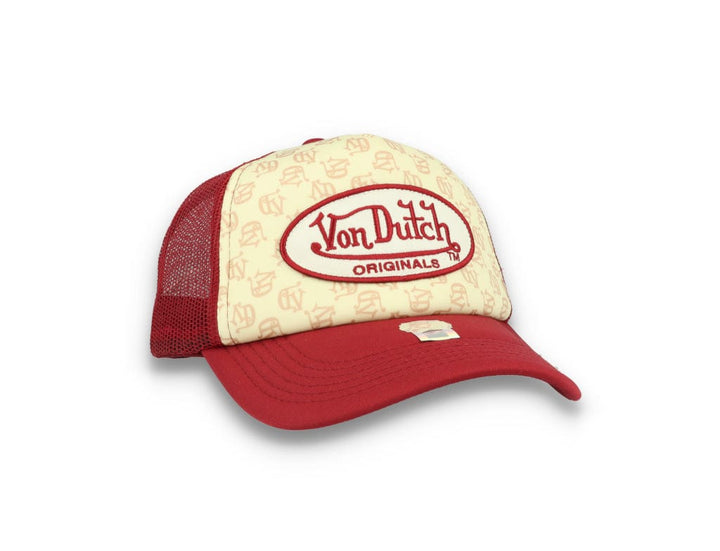 Von Dutch Trucker Cap Tampa Foam All Over Print Red/Blue - LOKK