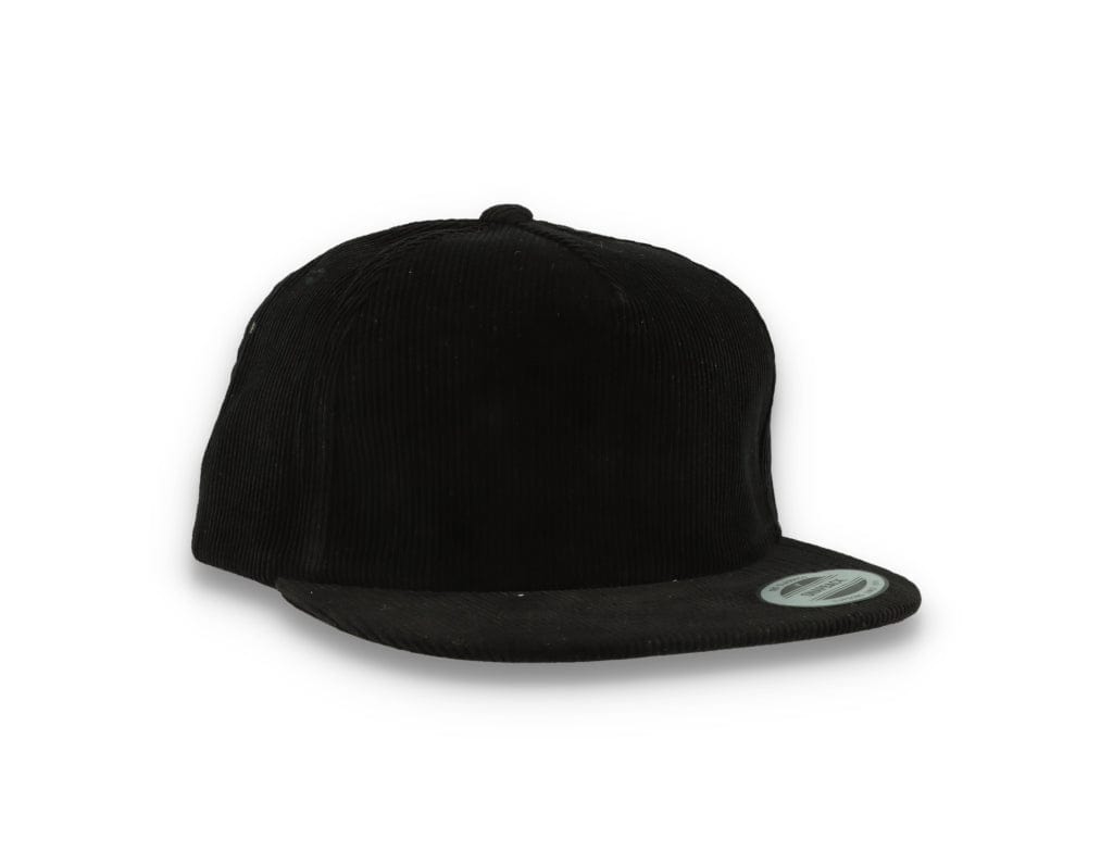 Yupoong 6508 Premium Corduroy Snapback Black - LOKK