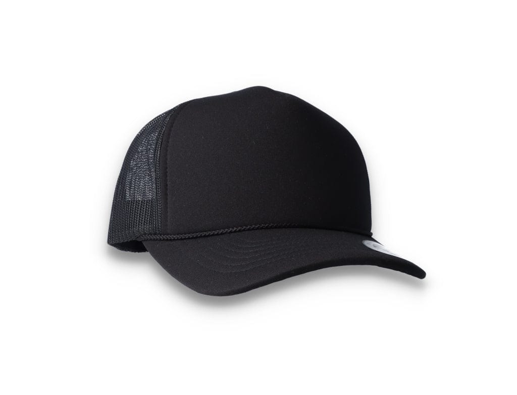 Black Trucker Cap Foam Curved Visor 6005FC - Yupoong - LOKK