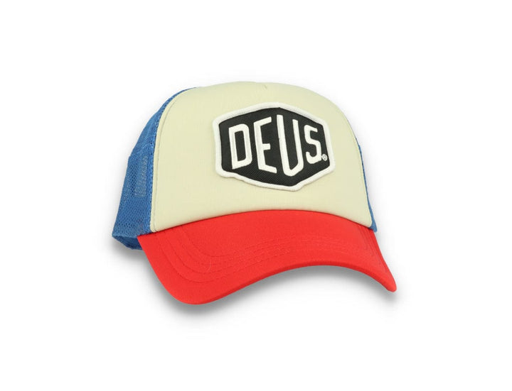 Trucker Cap Deus Ex Machina Baylands Blue/Beige/Red - LOKK