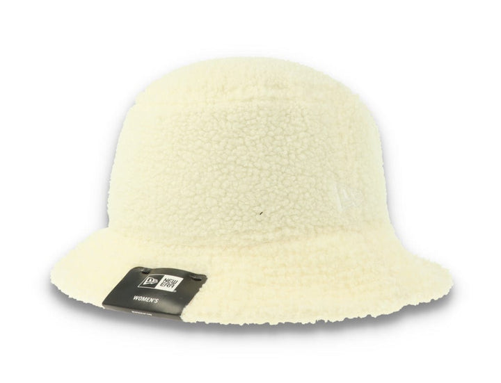 Bucket Hat Womens Borg Off-White - LOKK