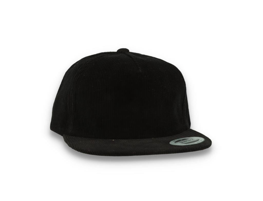 Yupoong 6508 Premium Corduroy Snapback Black - LOKK