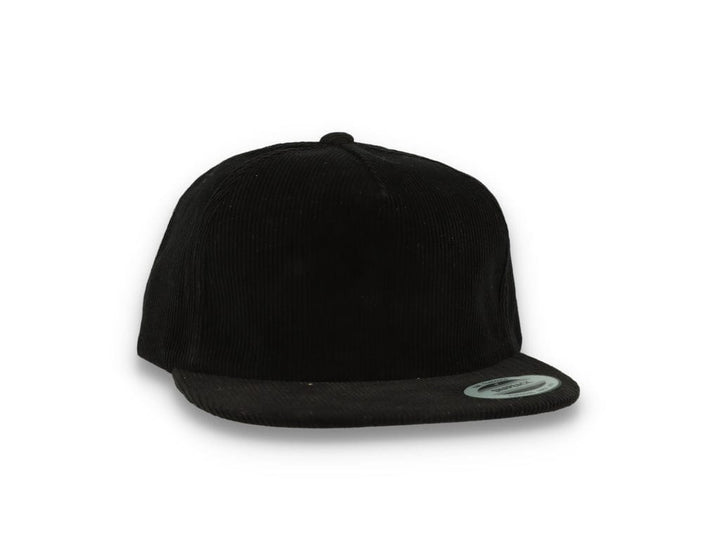 Yupoong 6508 Premium Corduroy Snapback Black - LOKK