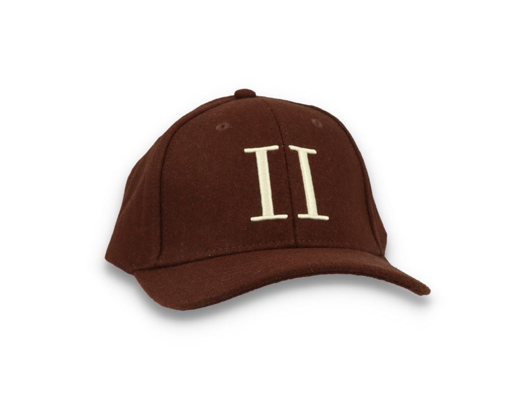 Wool II Baseball Cap Coffee Brown/Ivory - LOKK