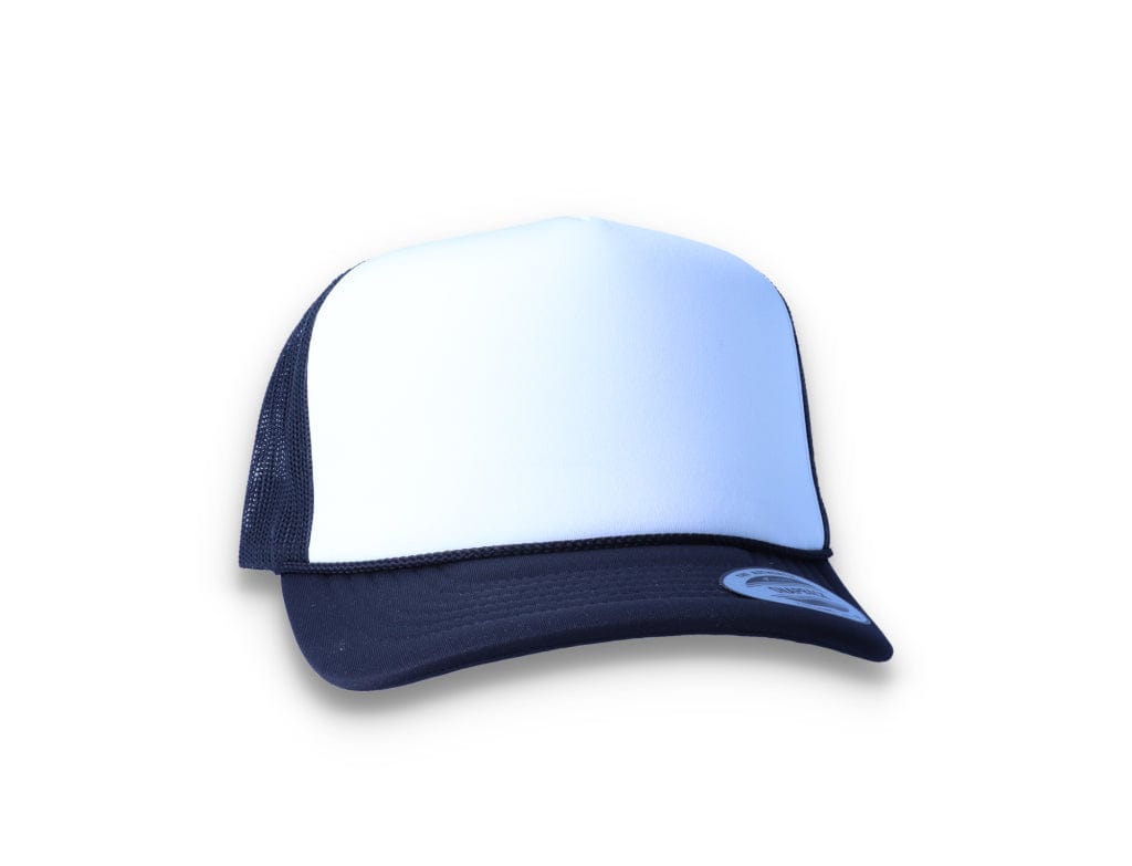 Black/White Trucker Cap Foam Curved Visor 6005FC - Yupoong - LOKK