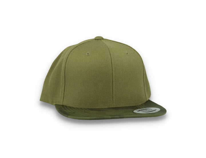 Yupoong Snapback Camo Visor 6089CV Olive Green - LOKK