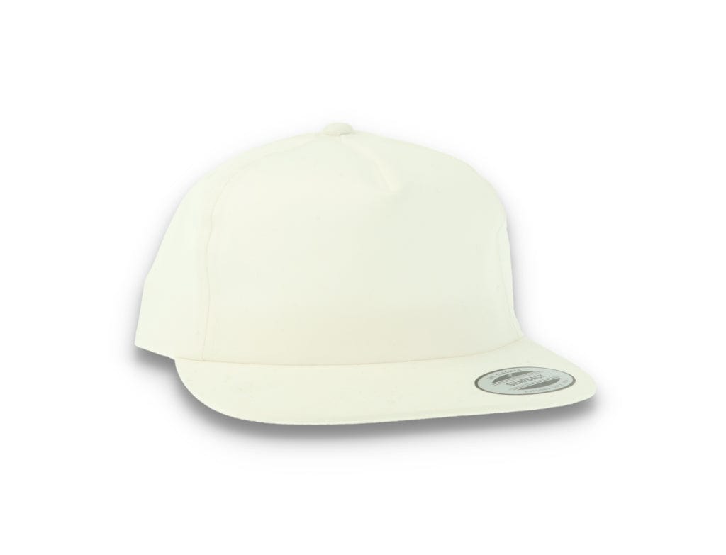 Yupoong 6502 Unstructured 5-Panel Snapback Cap White - LOKK