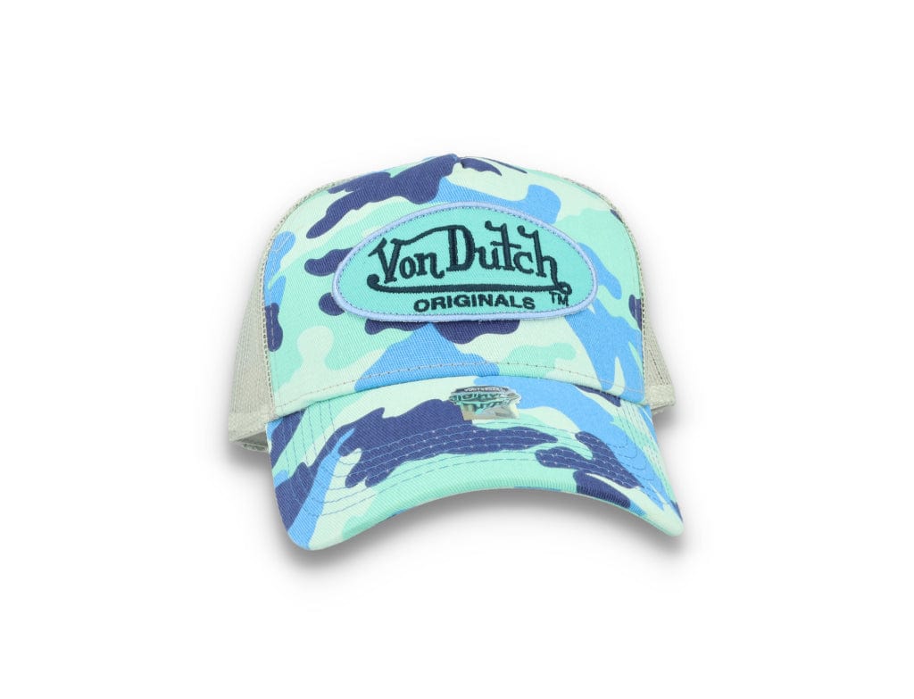 Von Dutch Trucker Cap Austin Cotton Twill Blue Camo - LOKK