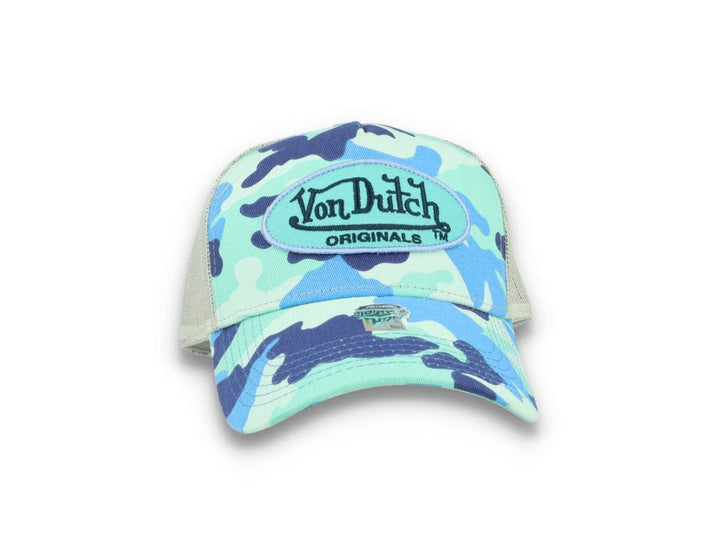 Von Dutch Trucker Cap Austin Cotton Twill Blue Camo - LOKK