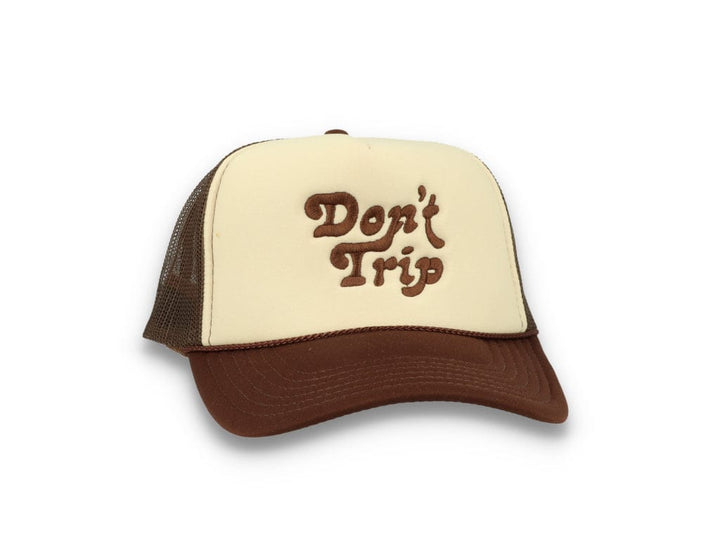 Trucker Cap Free & Easy Don't Trip Tan/Brown - LOKK