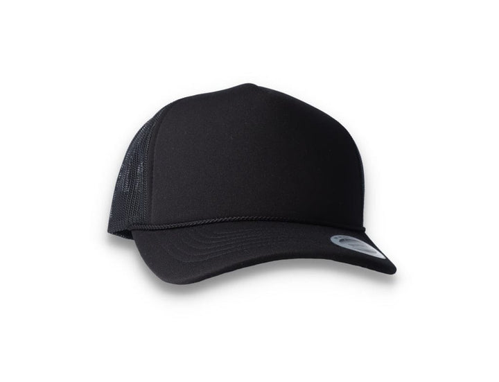 Black Trucker Cap Foam Curved Visor 6005FC - Yupoong - LOKK