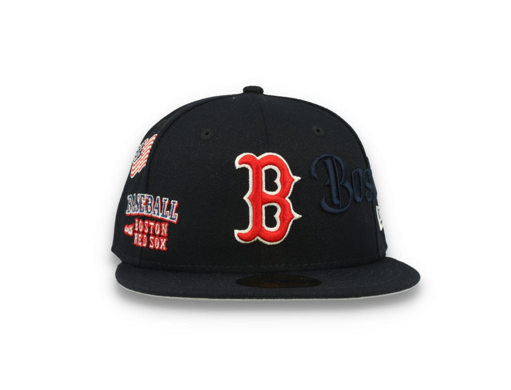 59FIFTY Script Boston Red Sox Dark Navy