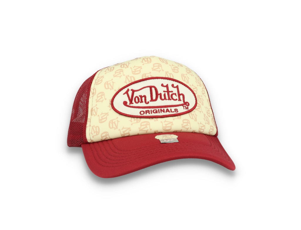 Von Dutch Trucker Cap Tampa Foam All Over Print Red/Blue - LOKK