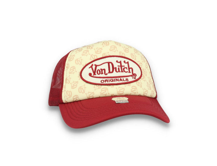 Von Dutch Trucker Cap Tampa Foam All Over Print Red/Blue - LOKK