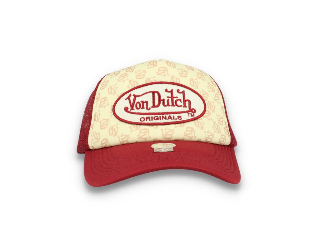 Von Dutch Trucker Cap Tampa Foam All Over Print Red/Blue - LOKK