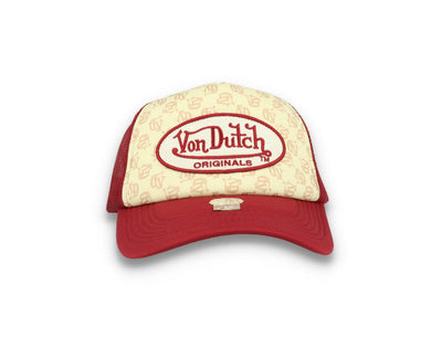 Von Dutch Trucker Cap Tampa Foam All Over Print Red/Blue