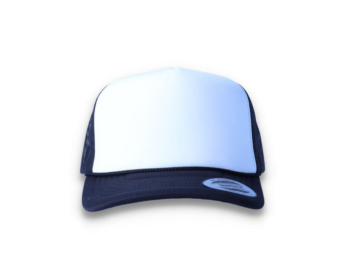 Black/White Trucker Cap Foam Curved Visor 6005FC - Yupoong - LOKK