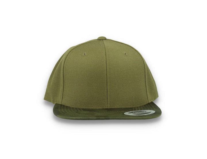 Yupoong Snapback Camo Visor 6089CV Olive Green - LOKK