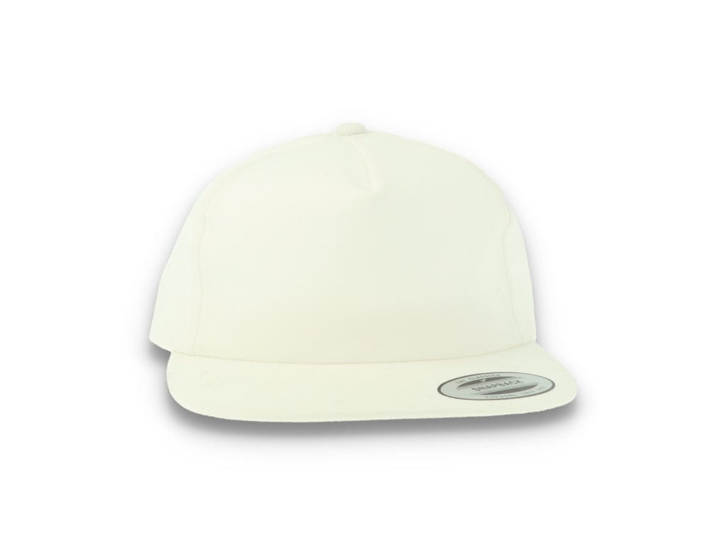 Yupoong 6502 Unstructured 5-Panel Snapback Cap White - LOKK