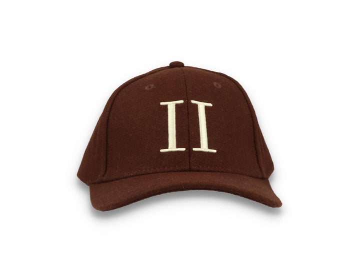 Wool II Baseball Cap Coffee Brown/Ivory - LOKK