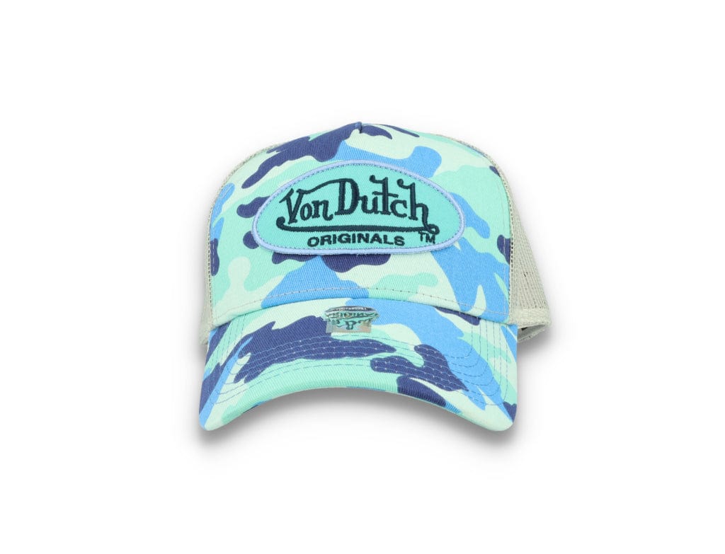 Von Dutch Trucker Cap Austin Cotton Twill Blue Camo - LOKK