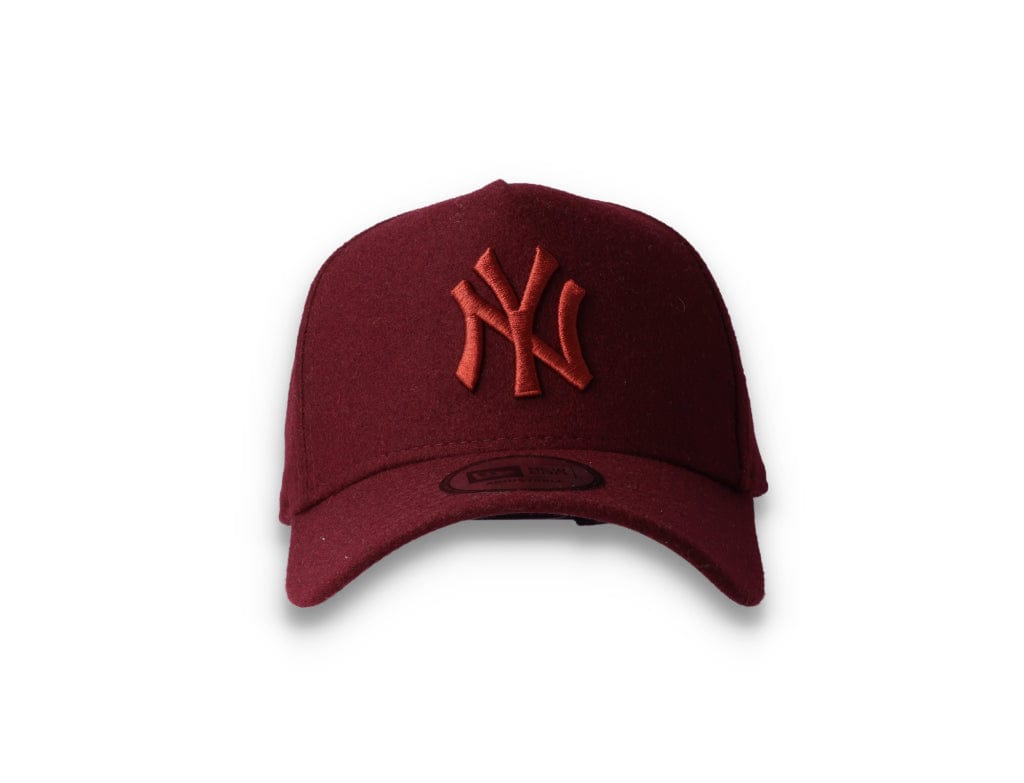 9FORTY A-Frame Melton Wool NY Yankees Maroon - LOKK