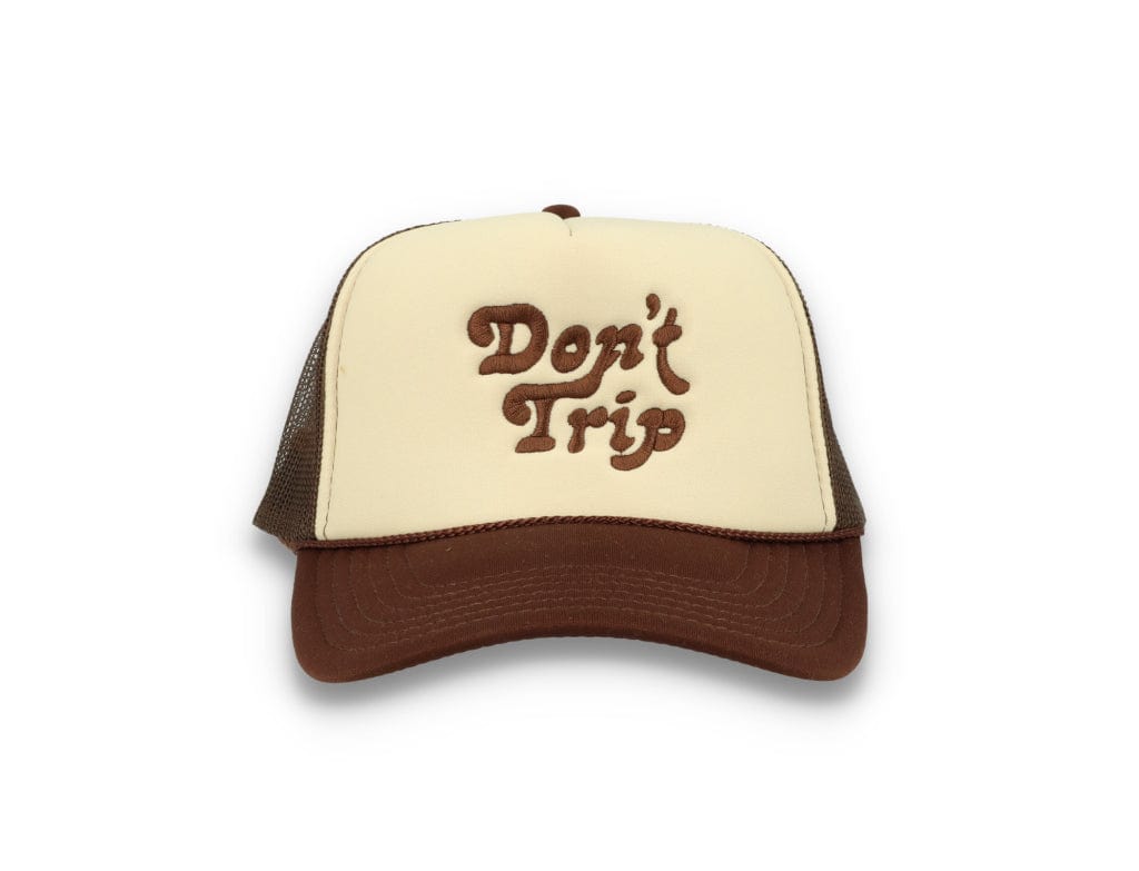 Trucker Cap Free & Easy Don't Trip Tan/Brown - LOKK