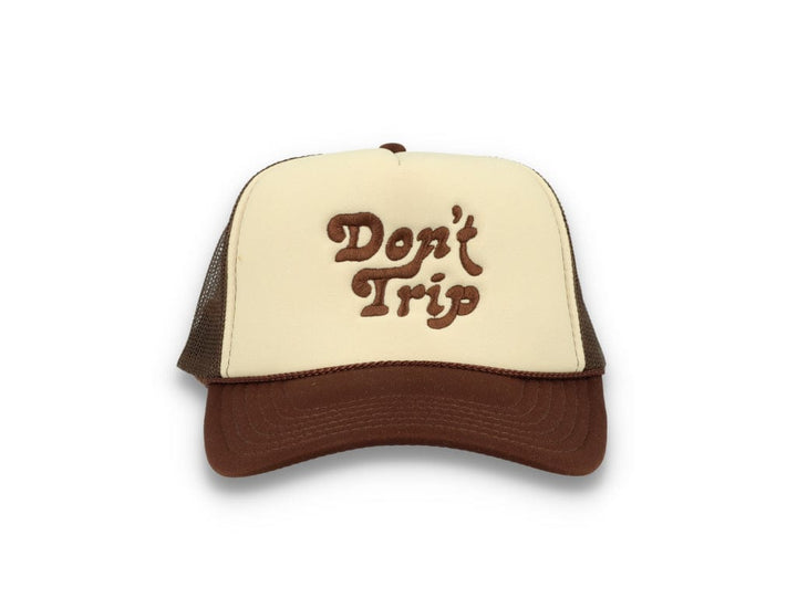 Trucker Cap Free & Easy Don't Trip Tan/Brown - LOKK