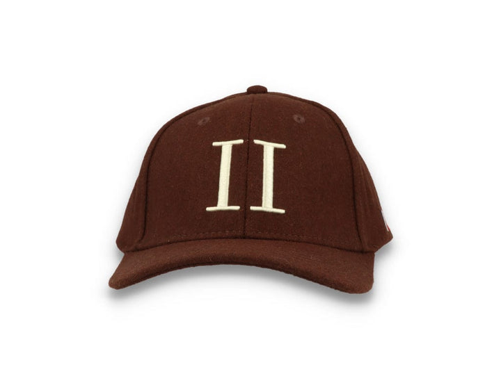 Wool II Baseball Cap Coffee Brown/Ivory - LOKK