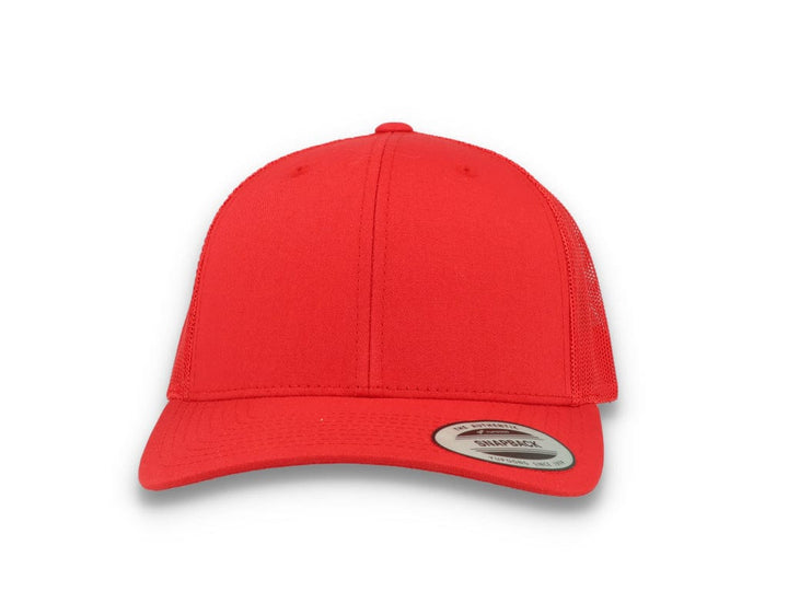 Red Trucker Cap Retro - Yupoong 6606 - LOKK
