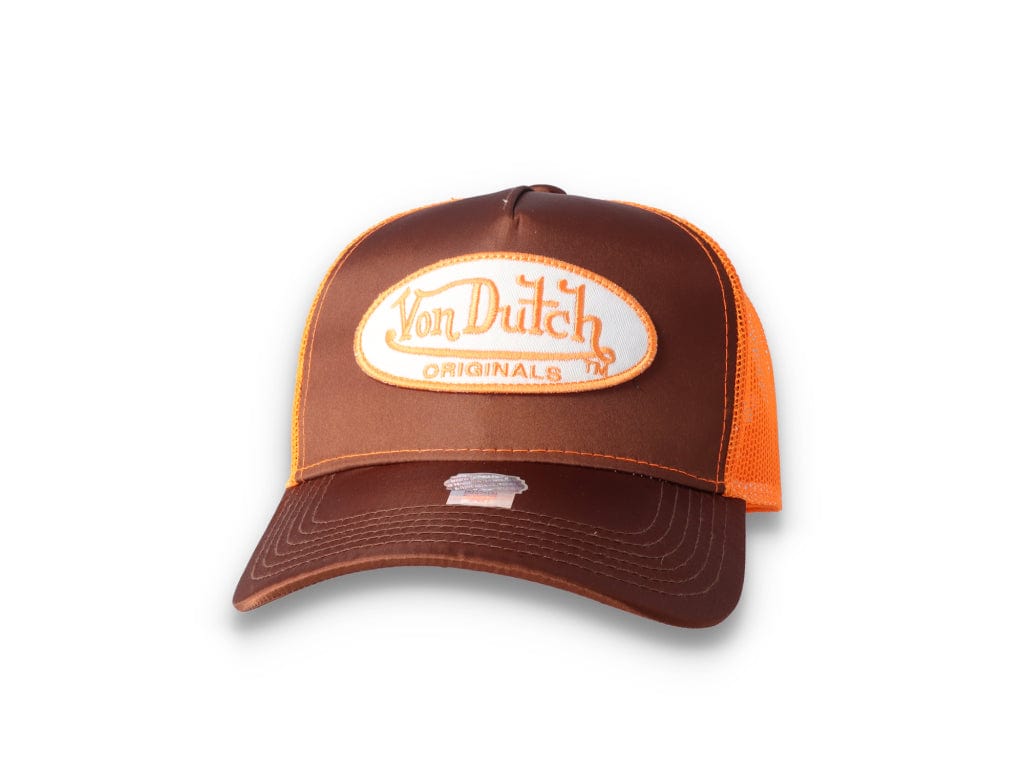 Von Dutch Trucker Cap Satin Brown/Orange - LOKK
